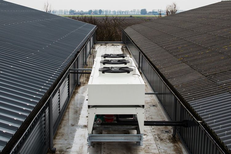 aardappelbewaring koelinstallatie equans refrigeration bij boer de jong